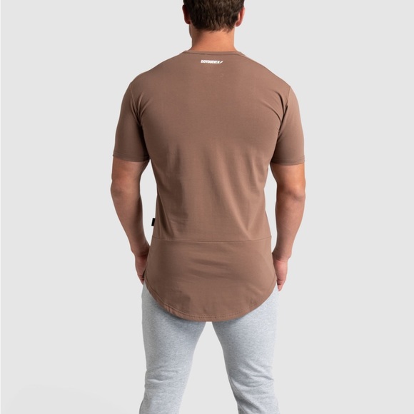 DOYOUEVEN Mark Drop Tee in Light Brown Size Small - Picture 6 of 8